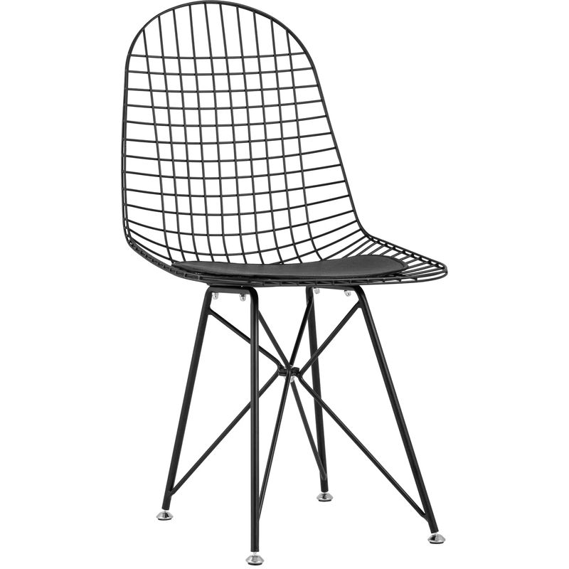 Стул Bertoia S Chair Черный Матовый Металл