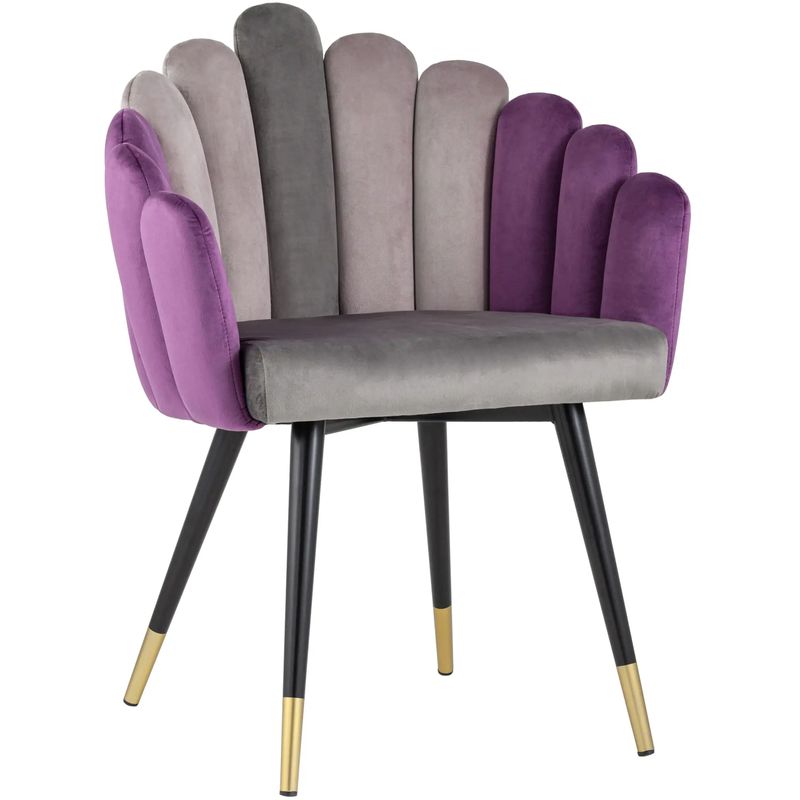 Стул Camellia Chair Сиреневый Велюр