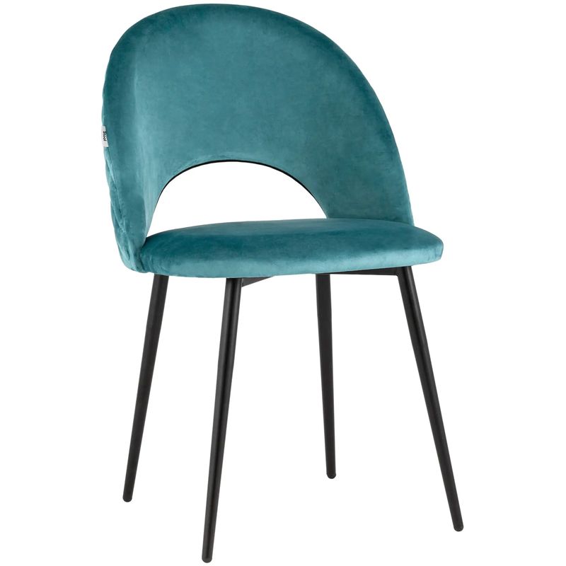 Стул CLIFF Chair Бирюзовый Велюр