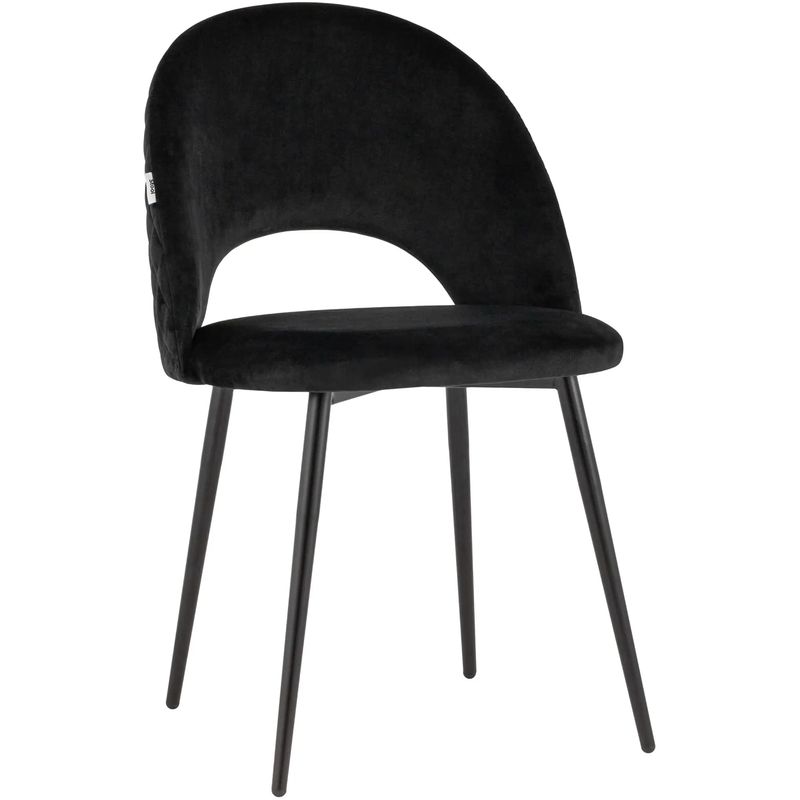 Стул CLIFF Chair Черный Велюр