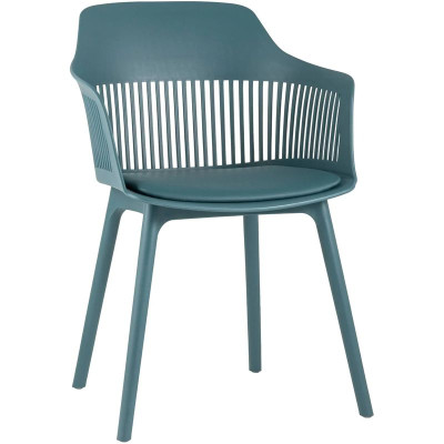 Стул Crocus Chair Бирюзовый цвет Велюровая подушка