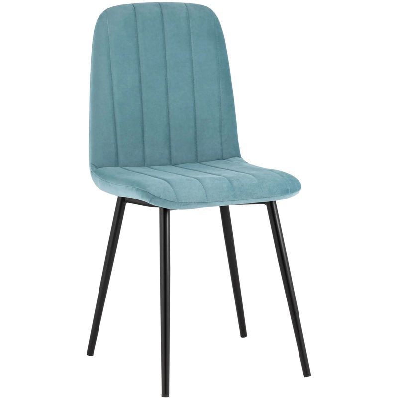 Стул Easy Chair Велюр Голубой цвет