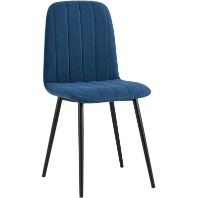 Стул Easy Chair Велюр Синий цвет