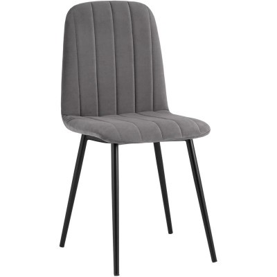 Стул Easy Chair Велюр Темно-Серый цвет