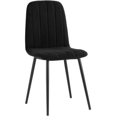 Стул Easy Chair Велюр Черный цвет