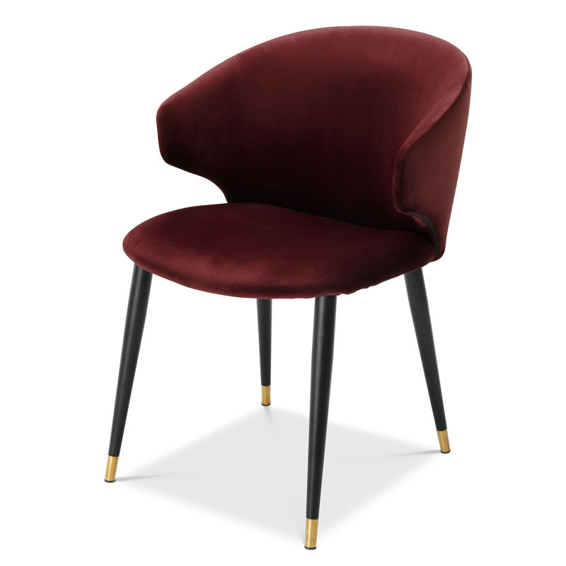 Стул Eichholtz DINING CHAIR VOLANTE burgundy