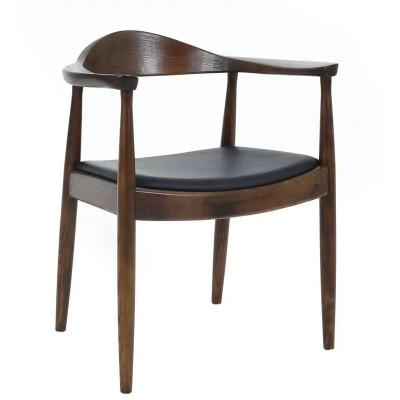 Стул Elbow HANS J.WEGNER с Подлокотником Темное Дерево