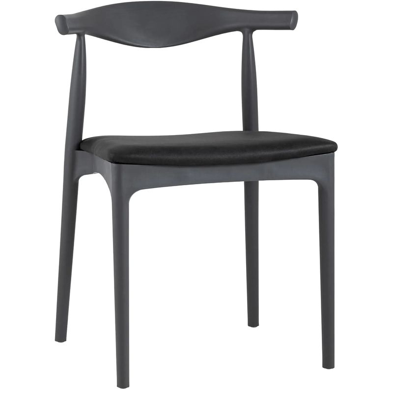 Стул Elbow HANS J.WEGNER с Подлокотником Серый Мягкое Сидение