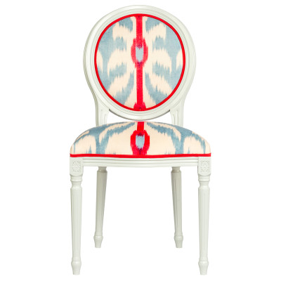 Стул Ikat Pattern с белым основанием