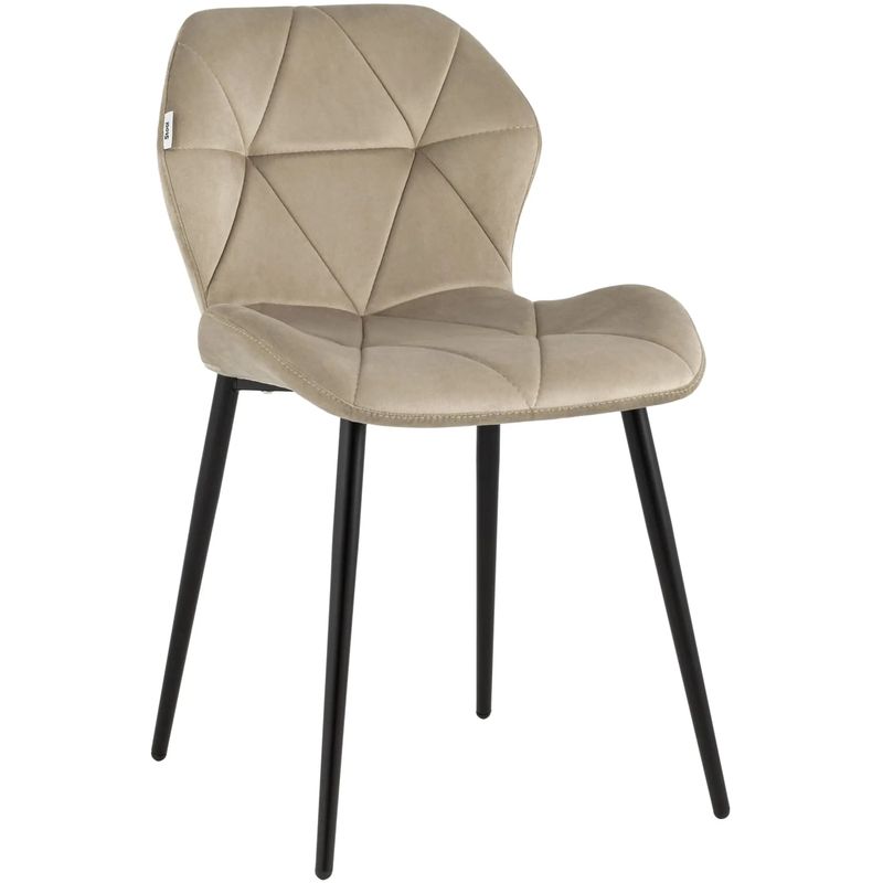 Стул Jeroen Chair II Бежевый Велюр
