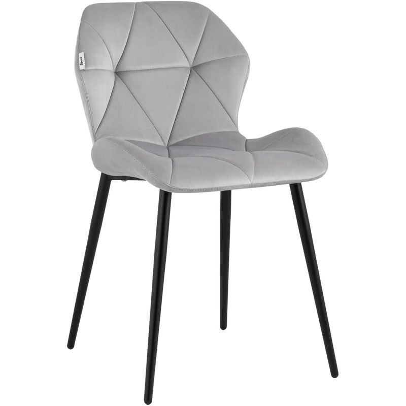 Стул Jeroen Chair II Серый Велюр