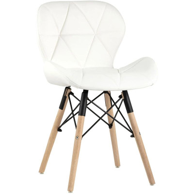 Стул Jeroen Chair Белая Экокожа