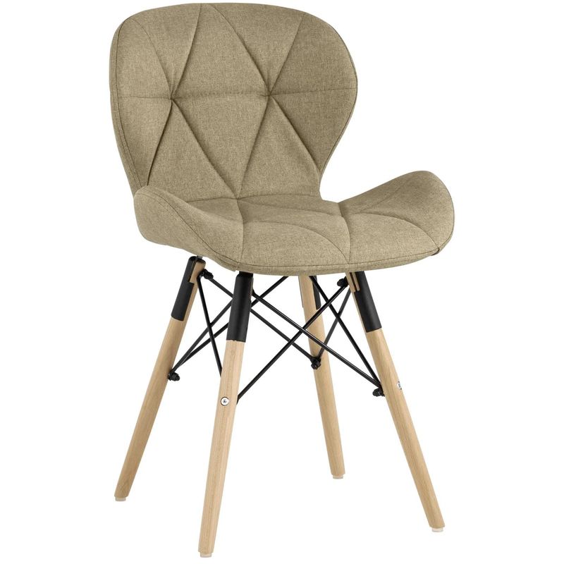 Стул Jeroen Chair Рогожка Коричневый Цвет