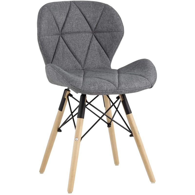 Стул Jeroen Chair Рогожка Серый Цвет