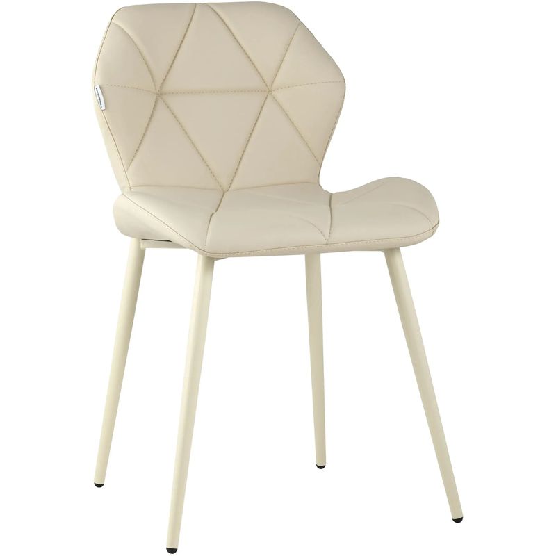 Стул Jeroen II Chair Экокожа Кремовый цвет