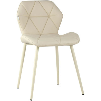 Стул Jeroen II Chair Экокожа Кремовый цвет
