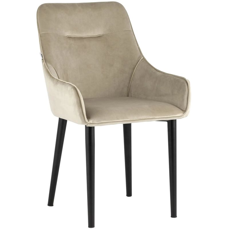 Стул Joan Chair Бежевый Велюр