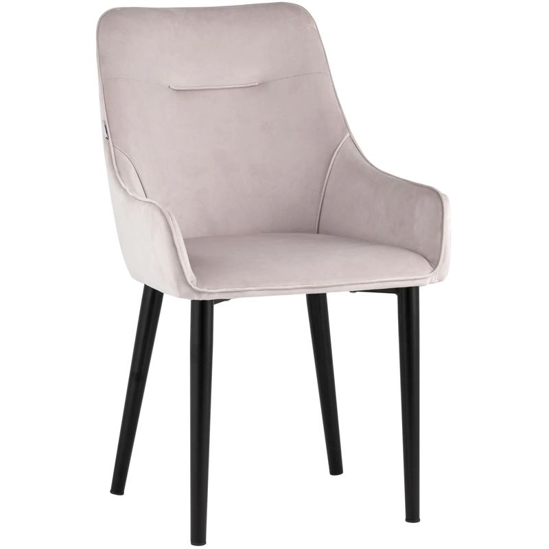 Стул Joan Chair Светло-Розовый Велюр
