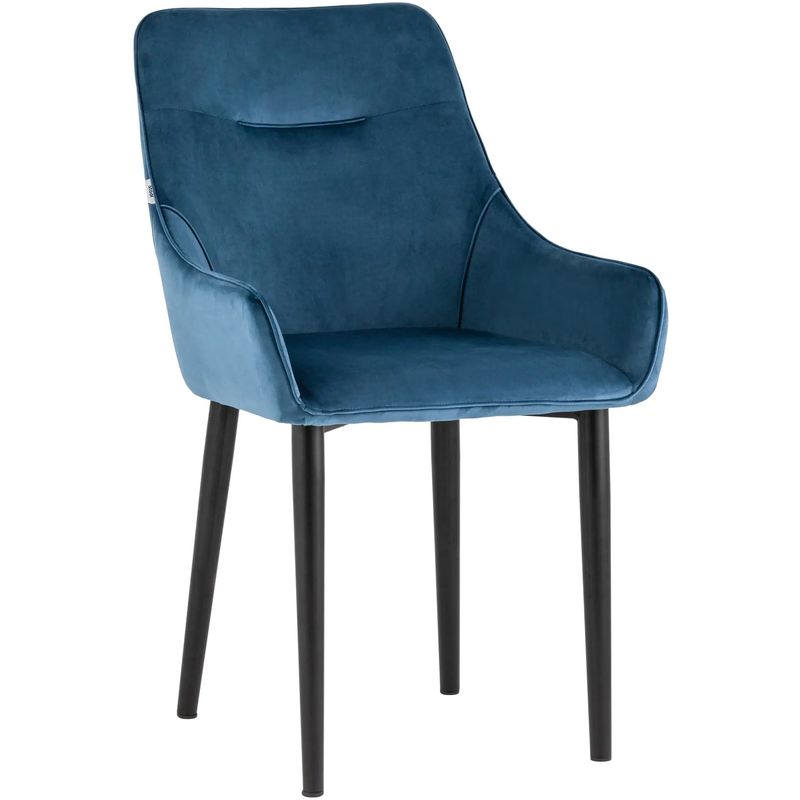 Стул Joan Chair Синий Велюр