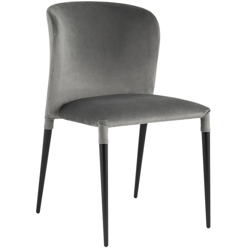 Стул Lori Chair Серый Велюр