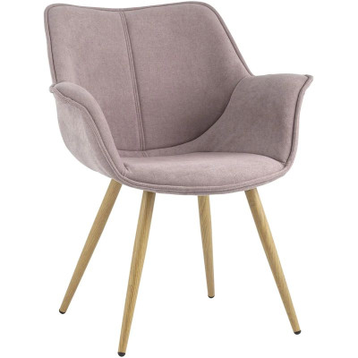 Стул Mason Chair Пепельно-Розовый Ножки светлое дерево
