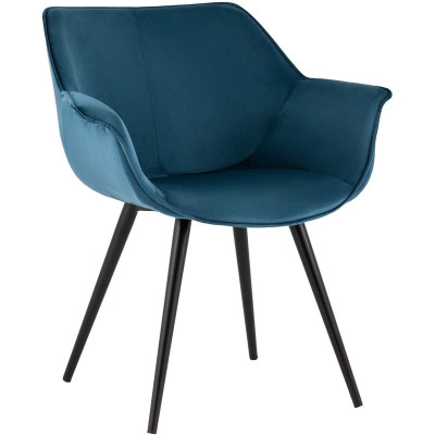 Стул Mason chair Пыльно-Синий Велюр