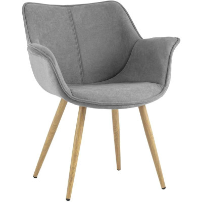 Стул Mason Chair Серый Ножки светлое дерево