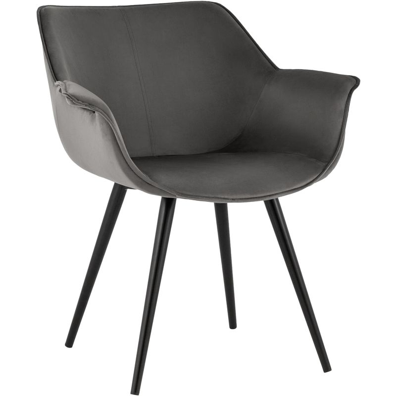 Стул Mason chair Темно-Серый велюр
