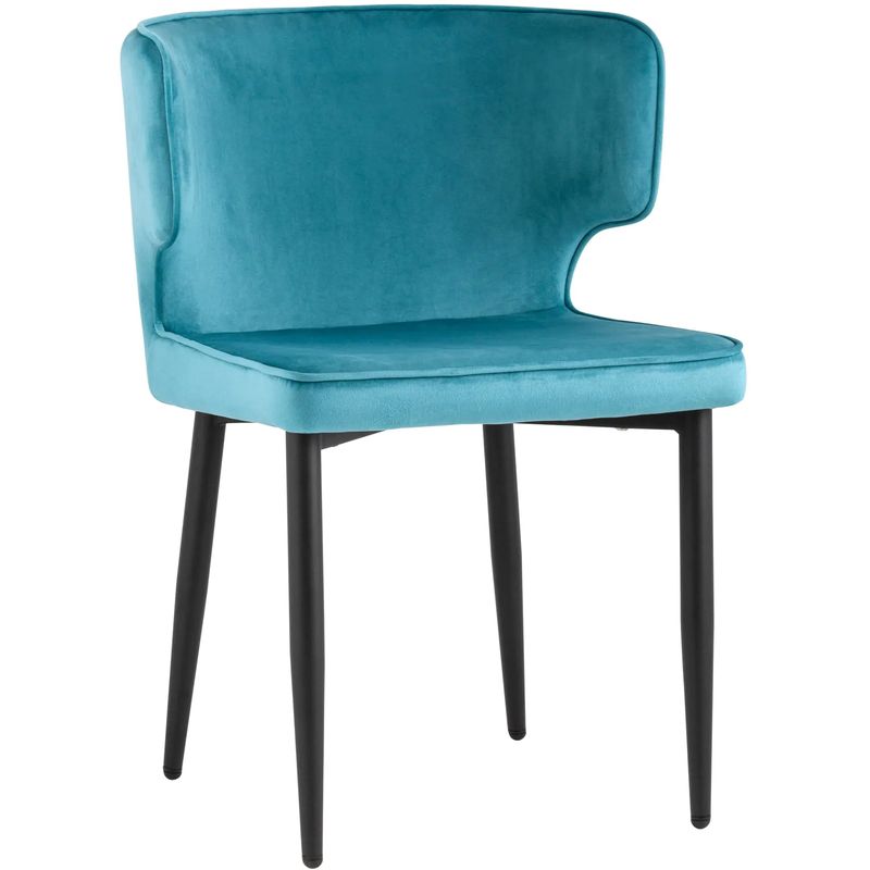 Стул Mateo Chair Бирюзовый Велюр