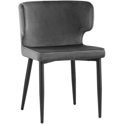 Стул Mateo Chair Серый Велюр