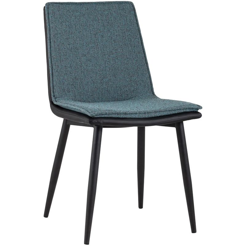 Стул Melissa Chair Серо-Синий Рогожка