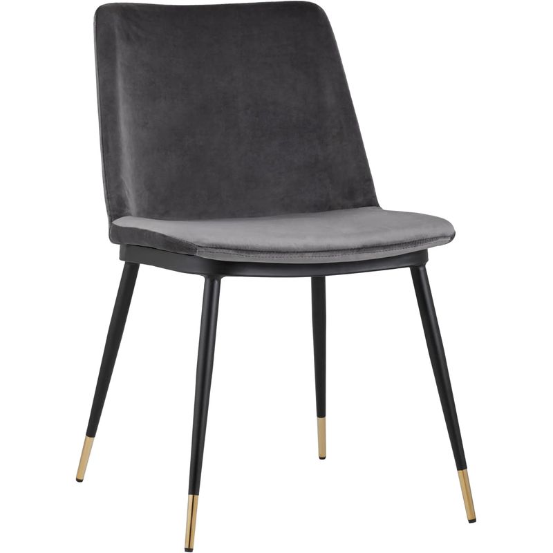 Стул Melissa Chair Серый Велюр