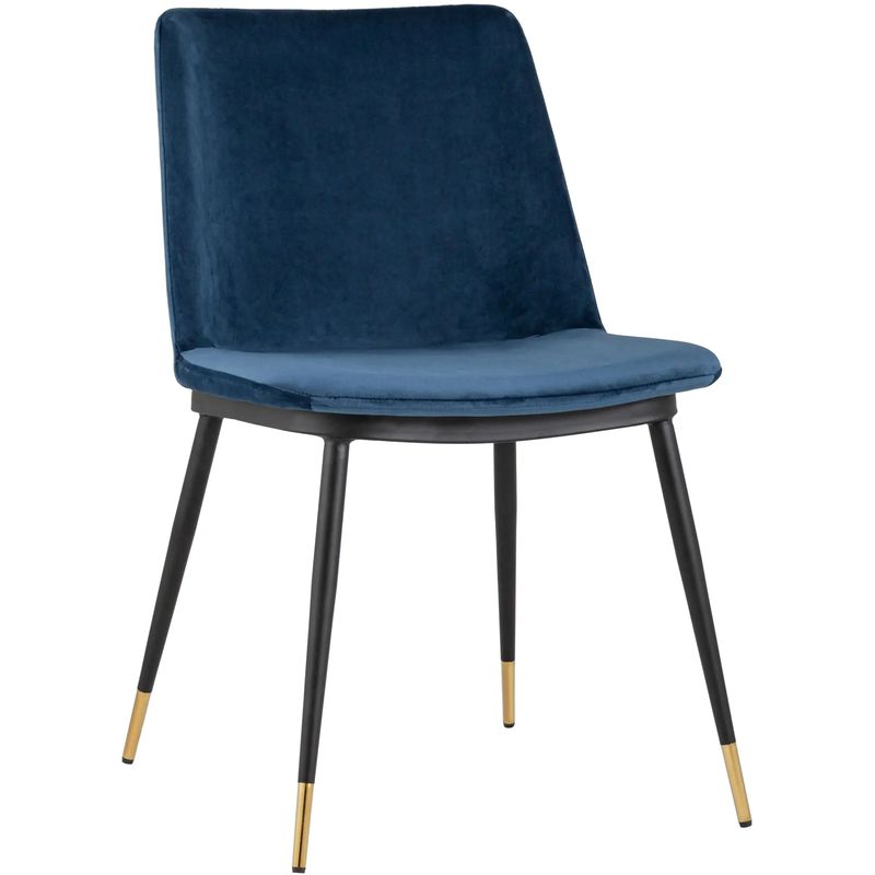 Стул Melissa Chair Синий Велюр