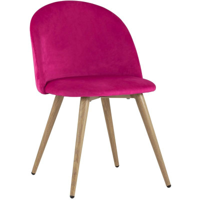 Стул Miruna Chair II Велюр Фуксия