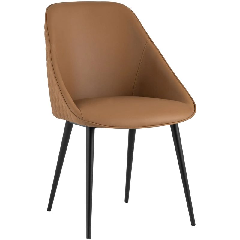 Стул Miruna Chair Коричневая Экокожа