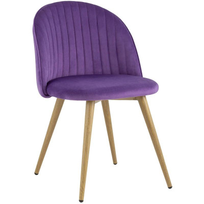 Стул Miruna Chair Лиловый Велюр