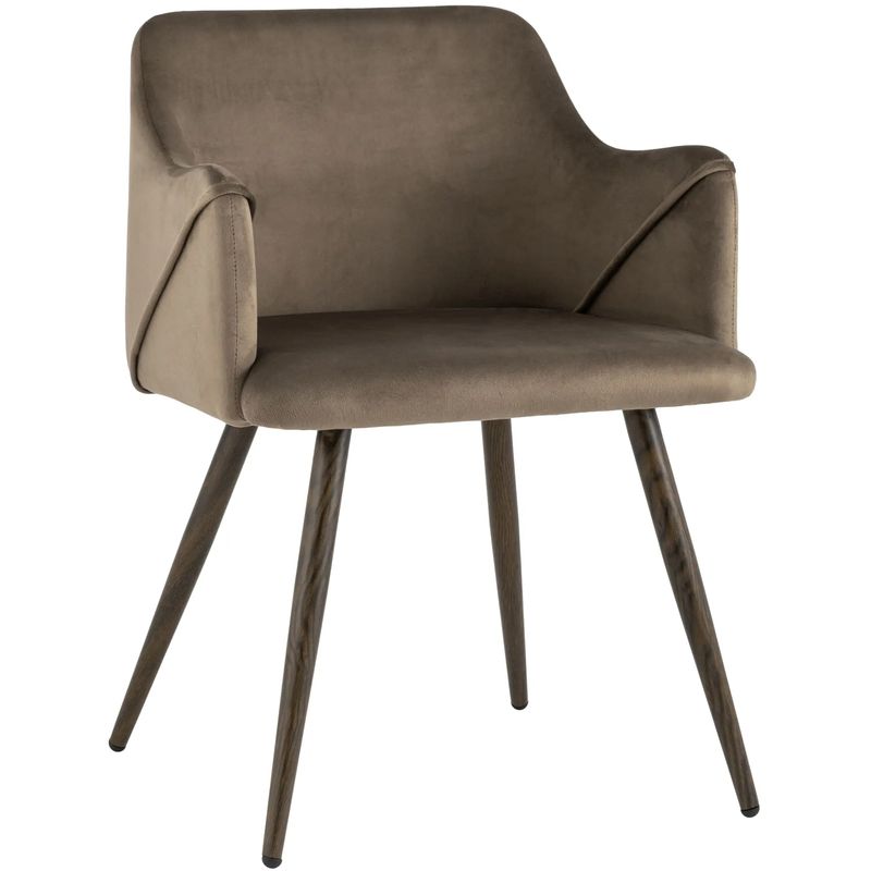 Стул Monarch Chair Коричневый Велюр
