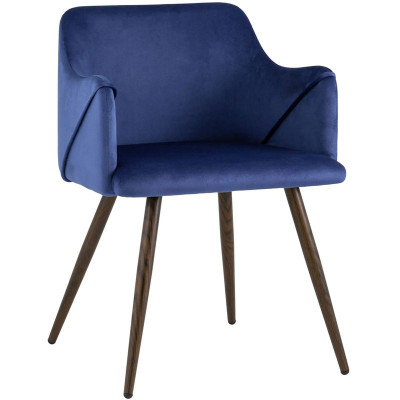 Стул Monarch Chair Синий Велюр