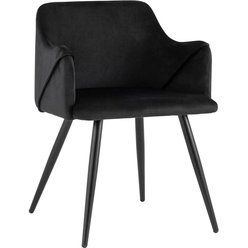 Стул Monarch Chair Черный Велюр