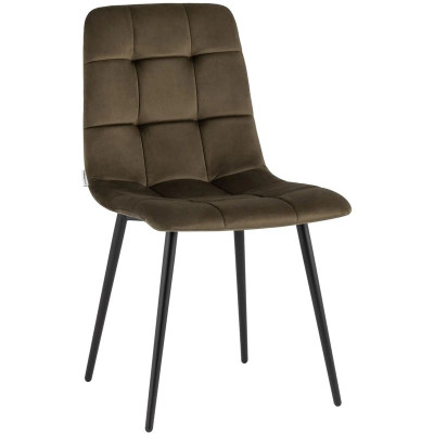 Стул NANCY Chair Коричневый Велюр
