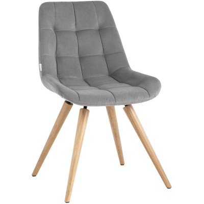 Стул NANCY Chair Серый Велюр