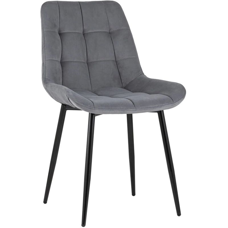 Стул NANCY Chair Серый Цвет Черные Ножки