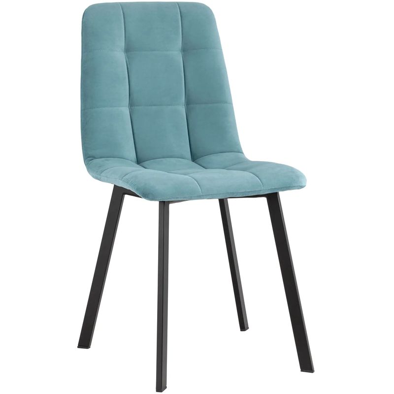 Стул NANCY S Chair Голубой велюр