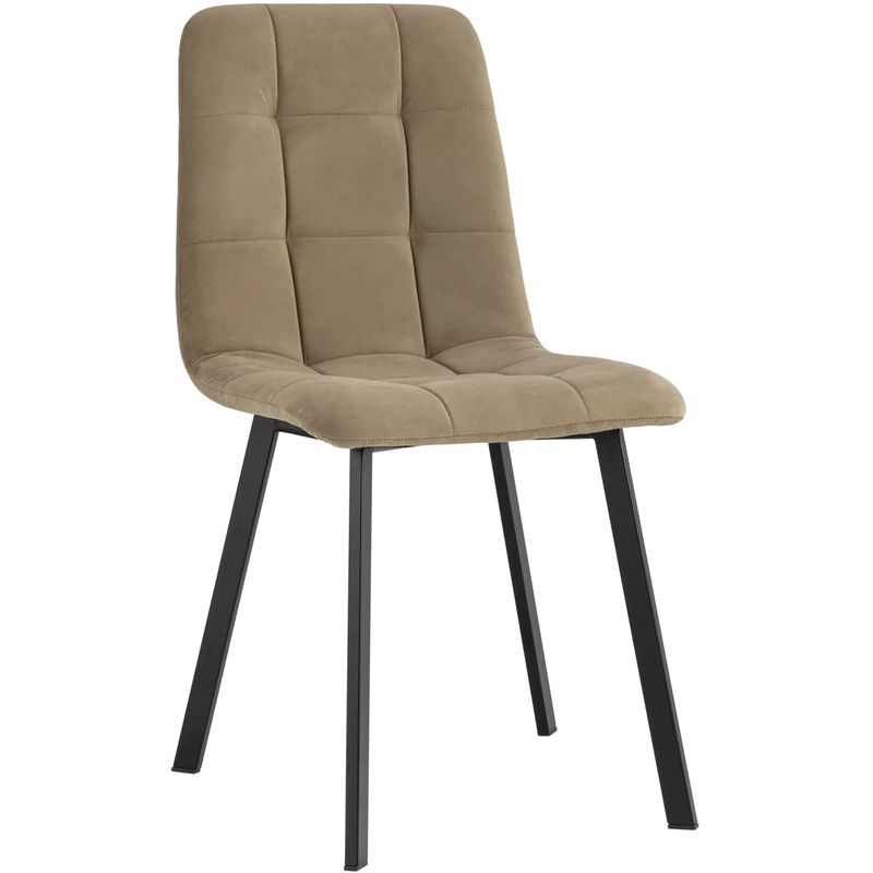 Стул NANCY S Chair Коричневый Велюр