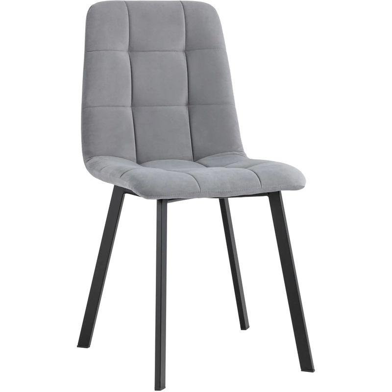 Стул NANCY S Chair Серый велюр