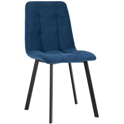 Стул NANCY S Chair Синий Велюр
