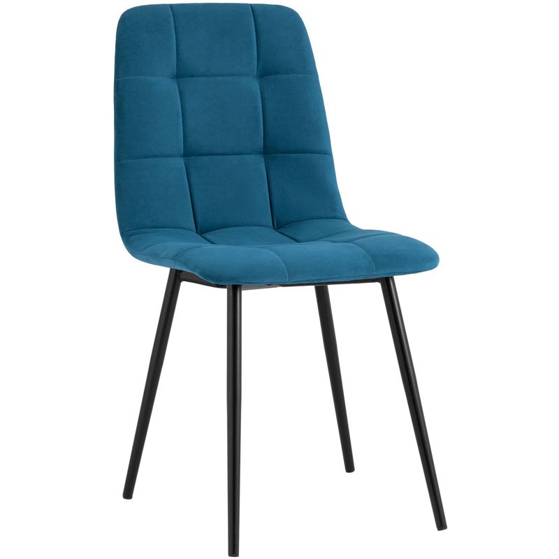 Стул NANCY S-2 Chair Пыльно-Синий Велюр