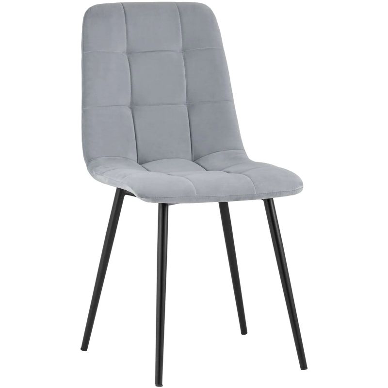 Стул NANCY S-2 Chair Серый Велюр