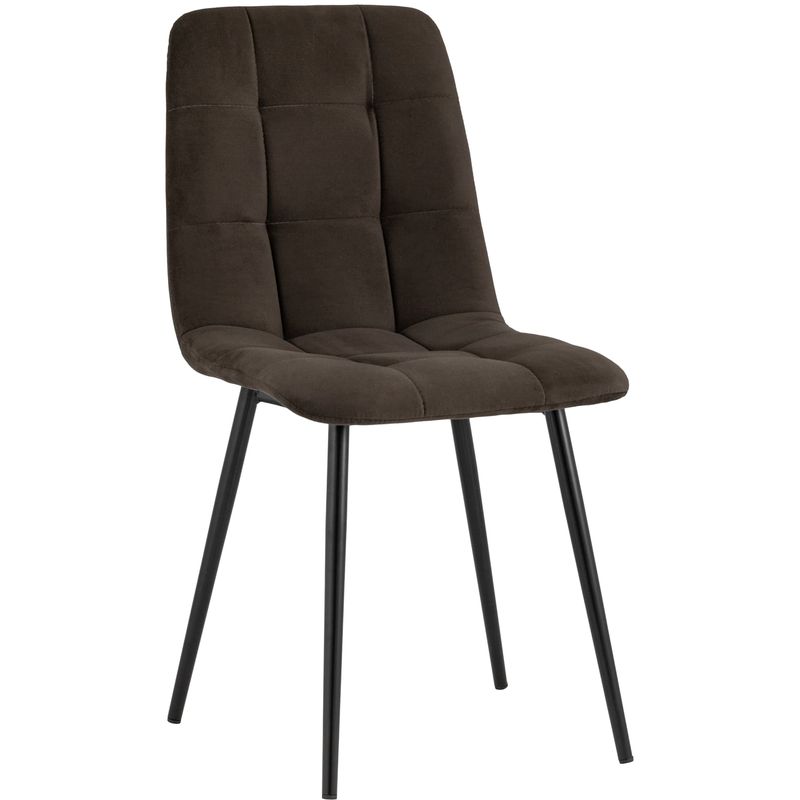 Стул NANCY S-2 Chair Шоколадный Велюр