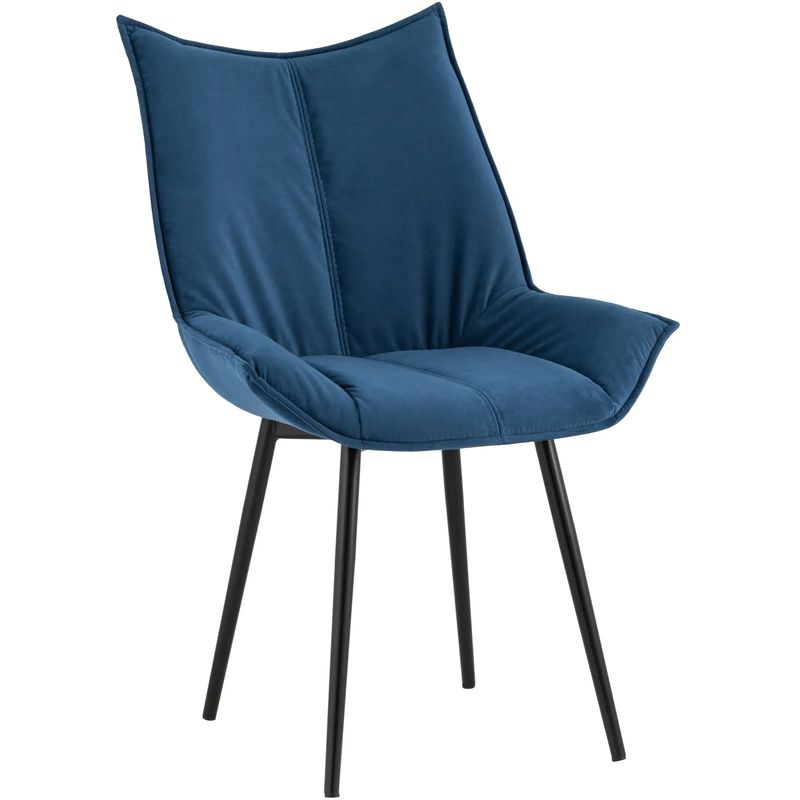 Стул Oslo Chair Синий Велюр